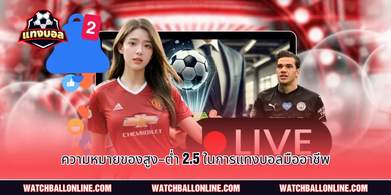 ความหมายของสูง–ต่ำ 2.5 ในการแทงบอลมืออาชีพ