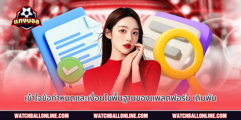 เข้าใจข้อกำหนดและเงื่อนไขพื้นฐานของแพลตฟอร์ม เดิมพัน